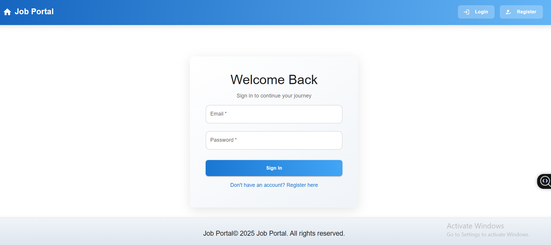 Job Website - Frontend